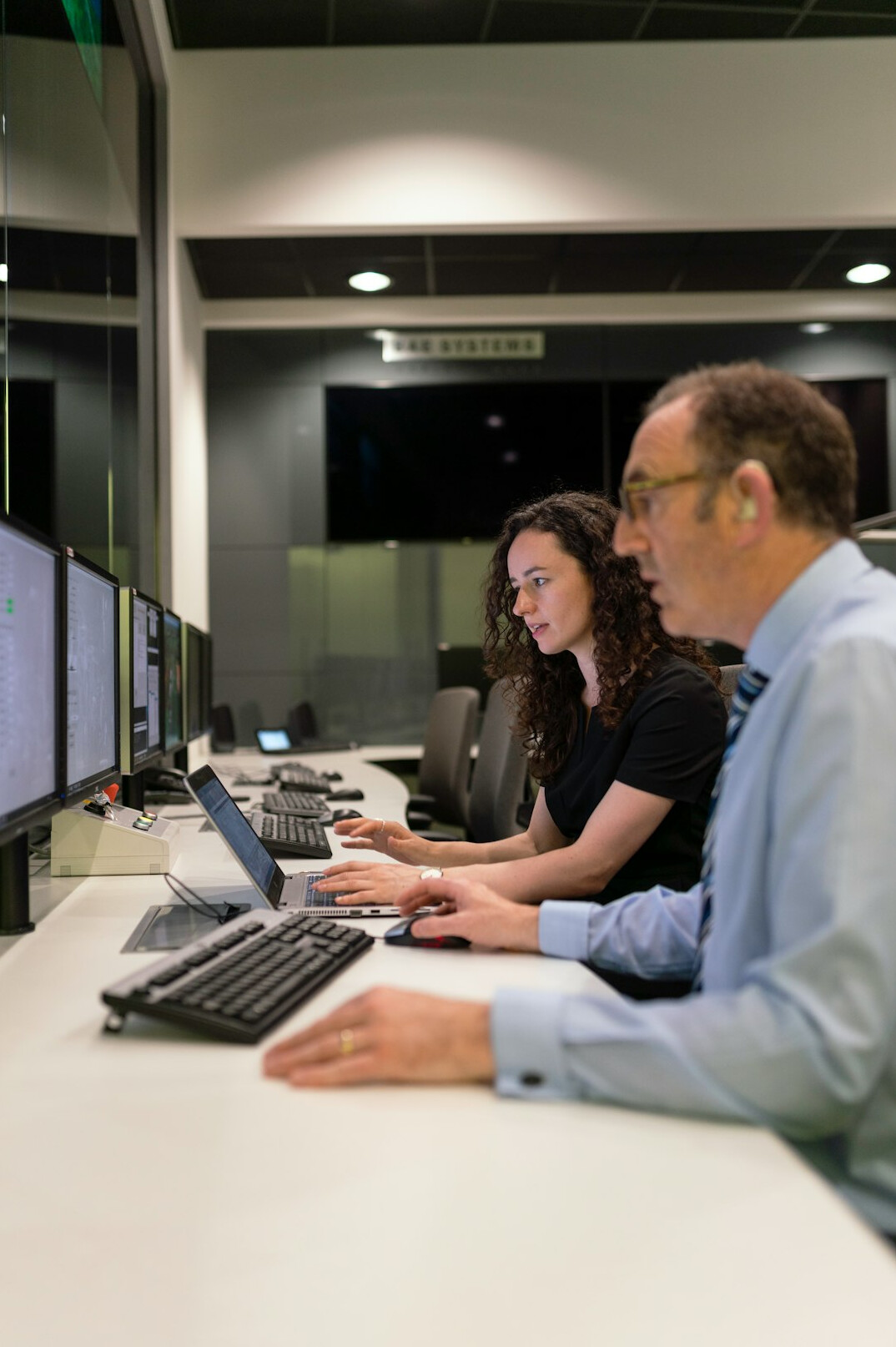 cybersecurity team reviewing code